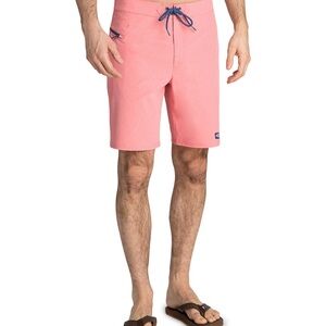 Vineyard Vines Men’s Heather Stretch Board Shorts Size 28 in Pink